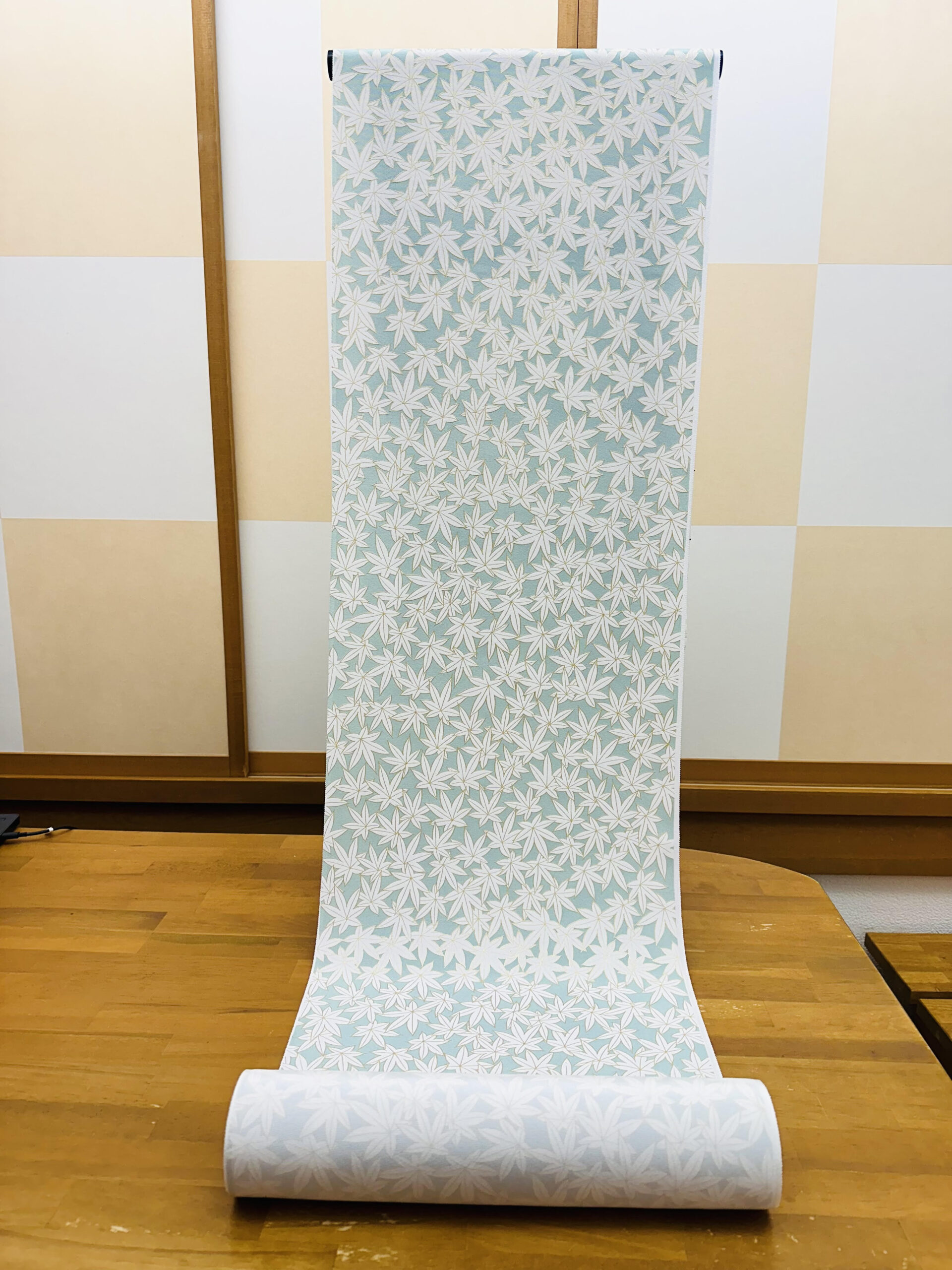 小紋 京の七色 香羅風流 霞暈し 共八掛 難しく 正絹 躾 